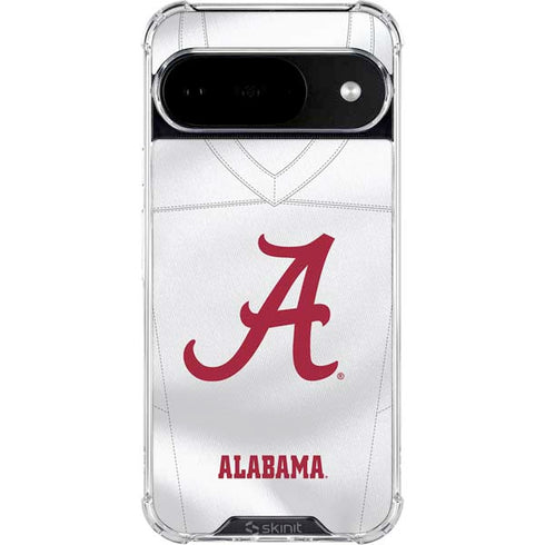 University of Alabama White Jersey Google Pixel 10 Clear Case